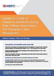 Update on COVID-19 Infections and the Promising Role of Mesenchymal Stem Cell Therapies in their Management